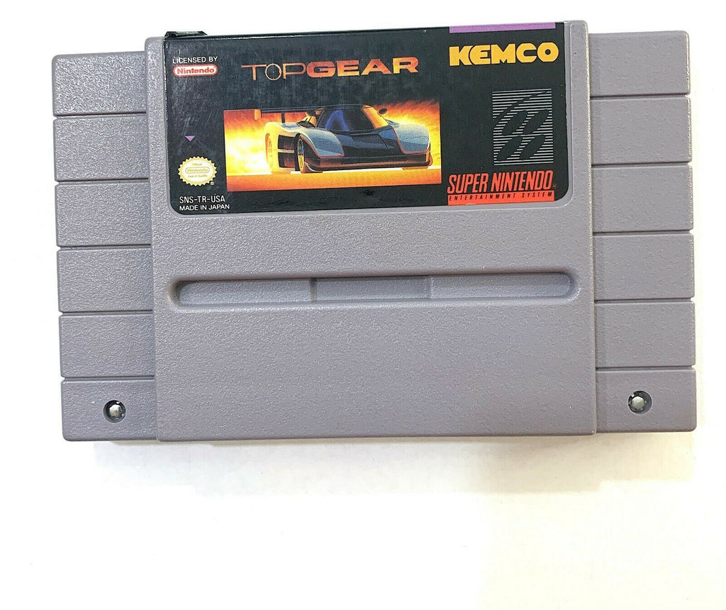 TOP GEAR Super Nintendo SNES Game - Tested, Working & Authentic!