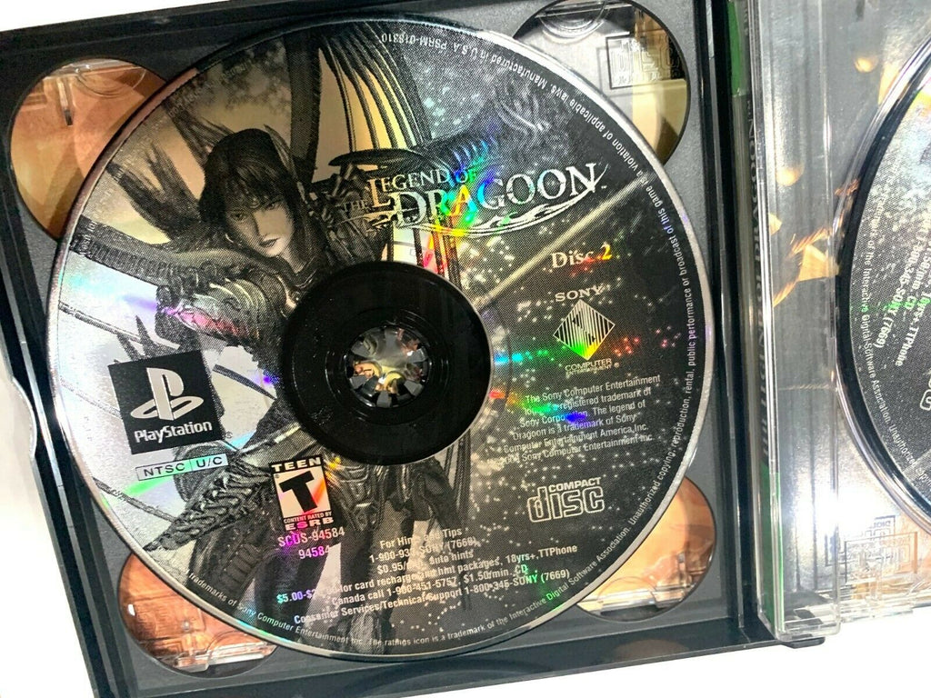 The Legend of Dragoon - Greatest Hits - SONY PS1 Playstation 1 Tested + Working!