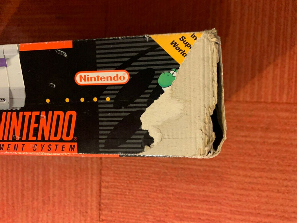 Super Nintendo SNES Entertainment System Console Original Box NO Styrofoam