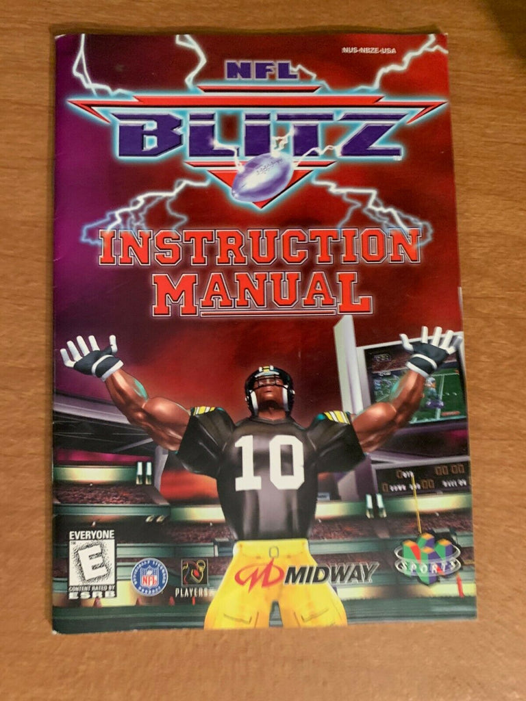 NFL Blitz N64 Nintendo 64 Instruction Manual Booklet Book ORIGINAL