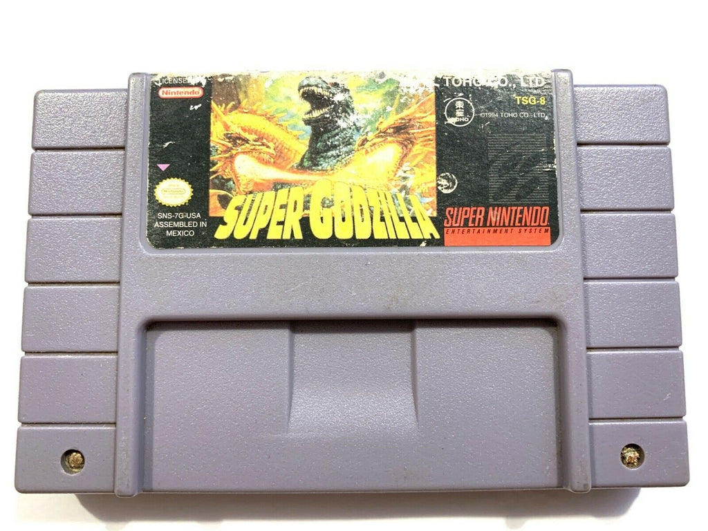Super Godzilla SUPER NINTENDO SNES Game Tested + Working & Authentic!
