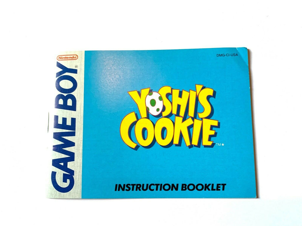 Yoshi's Cookie ORIGINAL NINTENDO GAMEBOY INSTRUCTION MANUAL BOOKLET BOOK