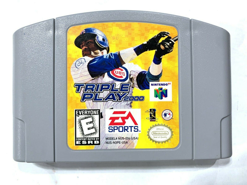 Triple Play 2000 NINTENDO 64 N64 Game Tested + Working & Authentic
