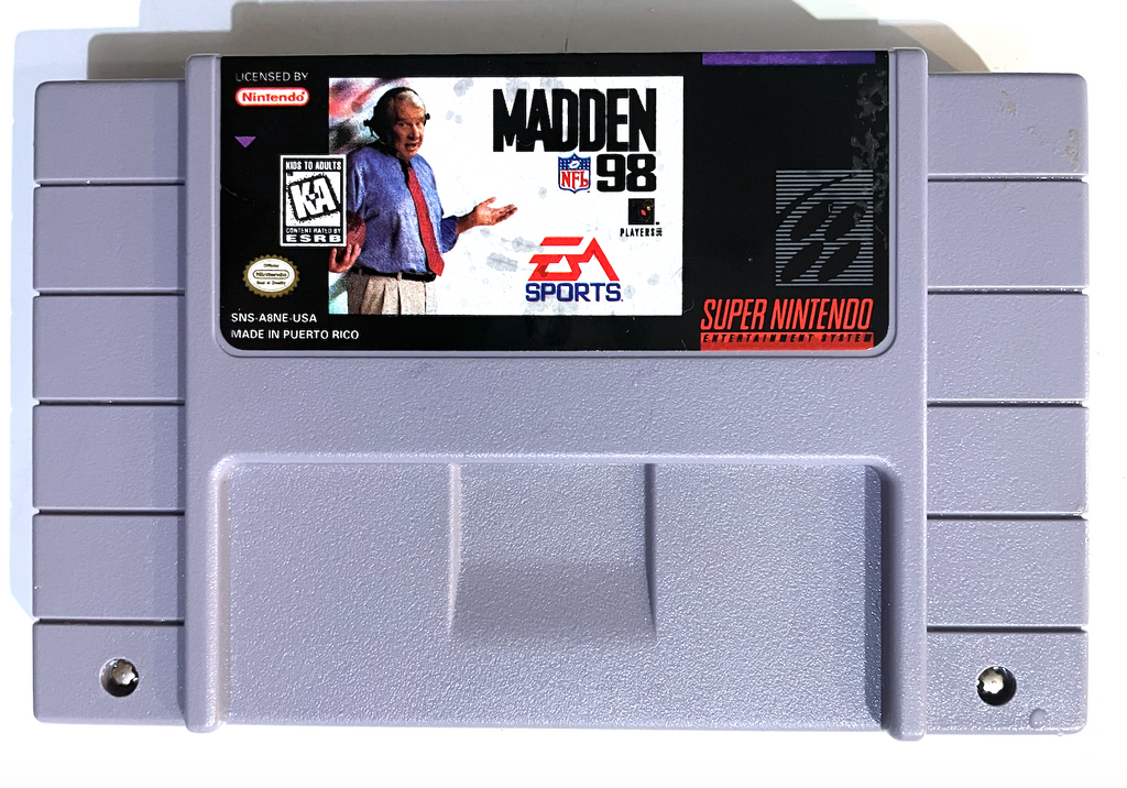 Madden NFL 98 SUPER NINTENDO SNES GAME Tested ++ WORKING ++ AUTHENTIC!