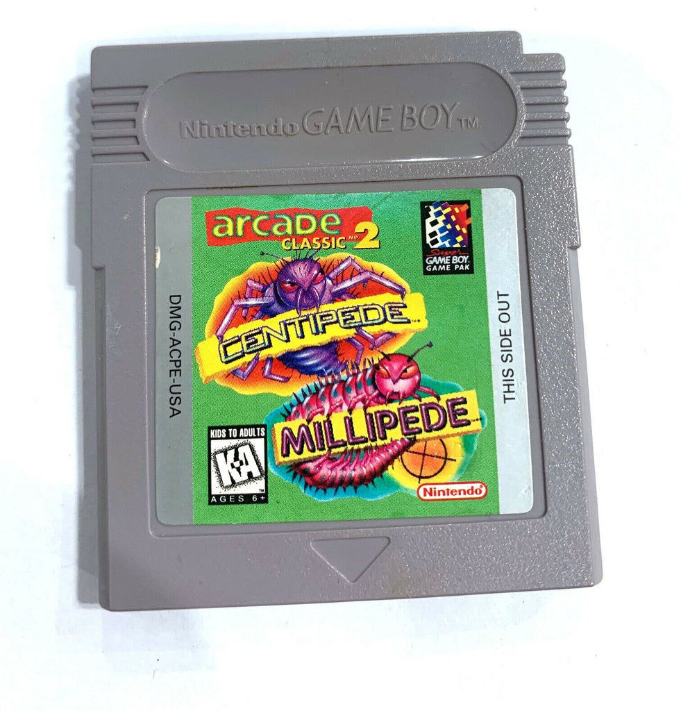 Arcade Classic 2 Centipede/Millipede Original Nintendo Game Boy Tested + Working