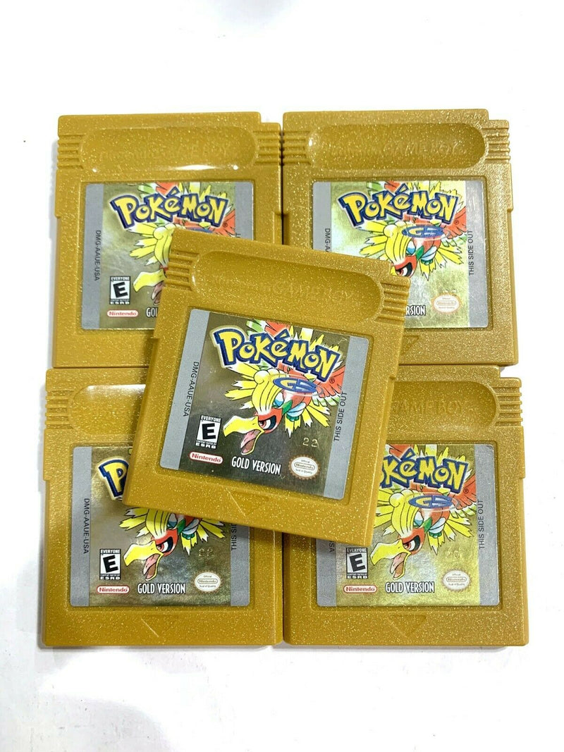 Pokemon Gold Version Nintendo Game Boy Color Authentic Cart Dry