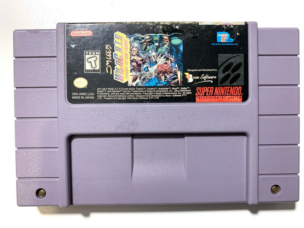 Jim Lee's Wildcats Covert Action Teams SUPER NINTENDO SNES GAME AUTHENTIC!