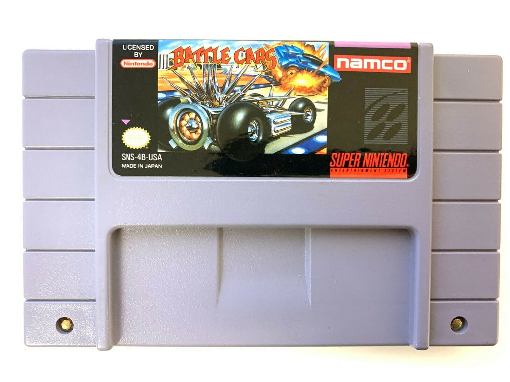 Battle Cars SUPER NINTENDO SNES GAME Tested + Working & Authentic! VGC!