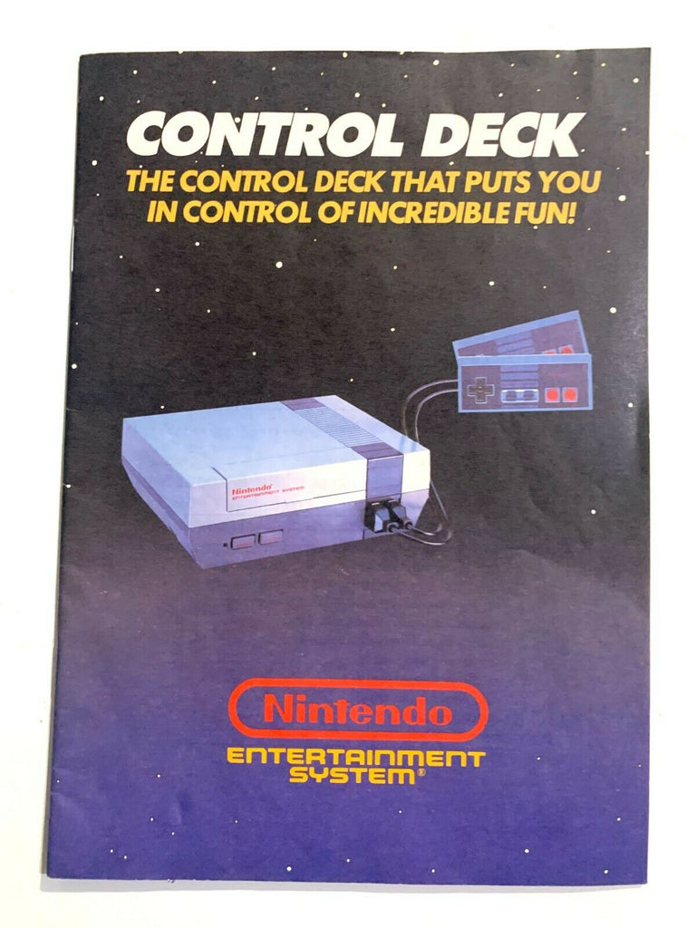 NINTENDO NES System Original Control Deck Manual Booklet Book