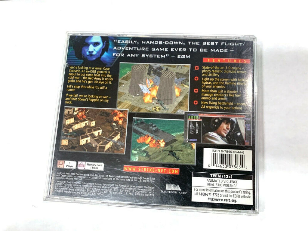 Soviet Strike (Sony PlayStation 1, 1996) PS1 Greatest Hits Complete CIB Tested!