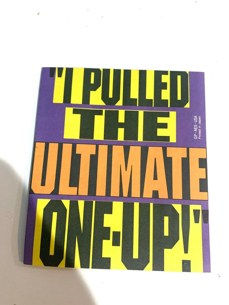 I Pulled The Ultimate One-Up Nintendo Power Ad Insert GP-NES-USA Super Mario 3