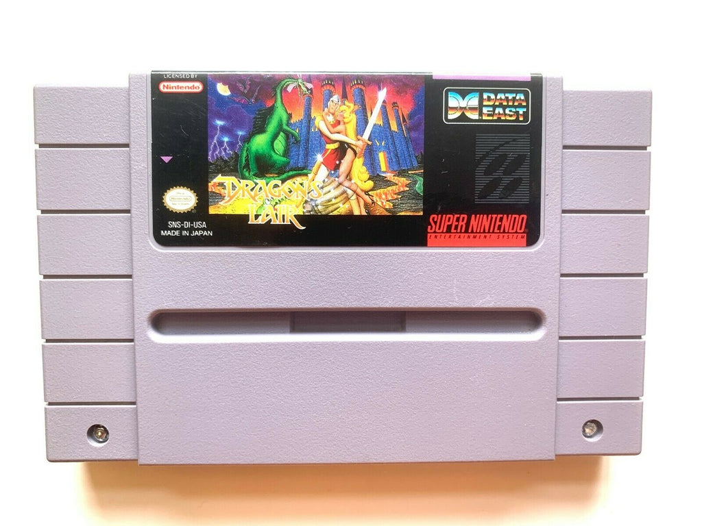 Dragon's Lair SNES Super Nintendo Game TESTED + WORKING & AUTHENTIC!