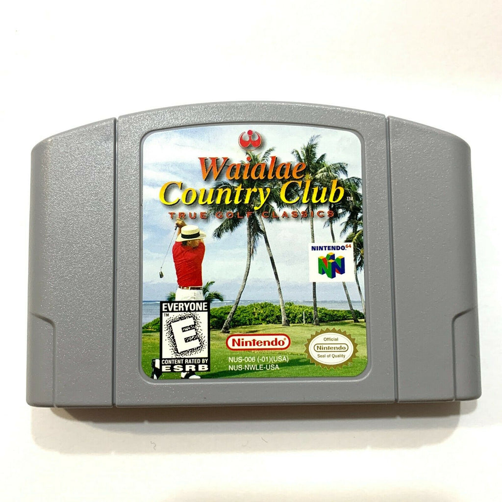 True Golf Classics Waialae Country Club Nintendo 64 N64 Game - Tested - Working!