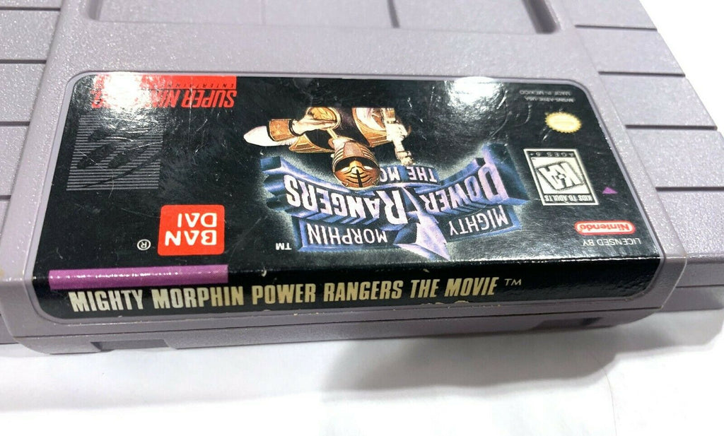 AUTHENTIC! Mighty Morphin Power Rangers The Movie Super Nintendo SNES Game