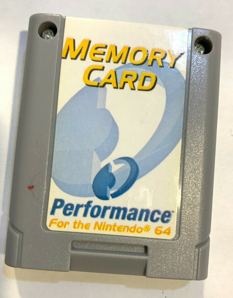 Nintendo 64 N64 Memory Card by Performance P-302E White label Cleaned + Tested