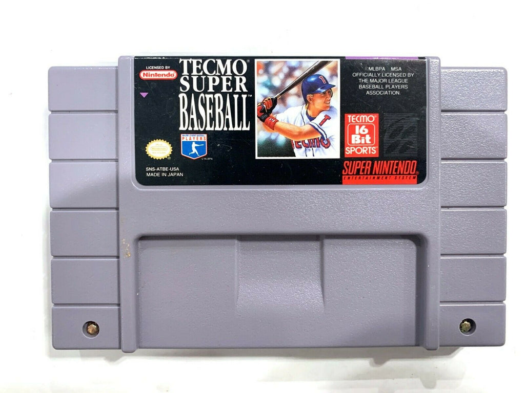 Tecmo Super Baseball SUPER NINTENDO SNES GAME Tested + Working & Authentic!
