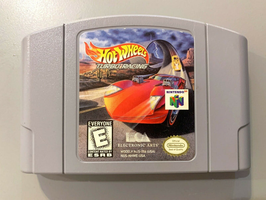 Hot Wheels Turbo Racing - Nintendo N64 Game Tested + Working & Authentic!