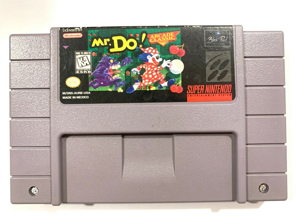 Mr. Do! - Super Nintendo SNES Game - Tested Working & Authentic!