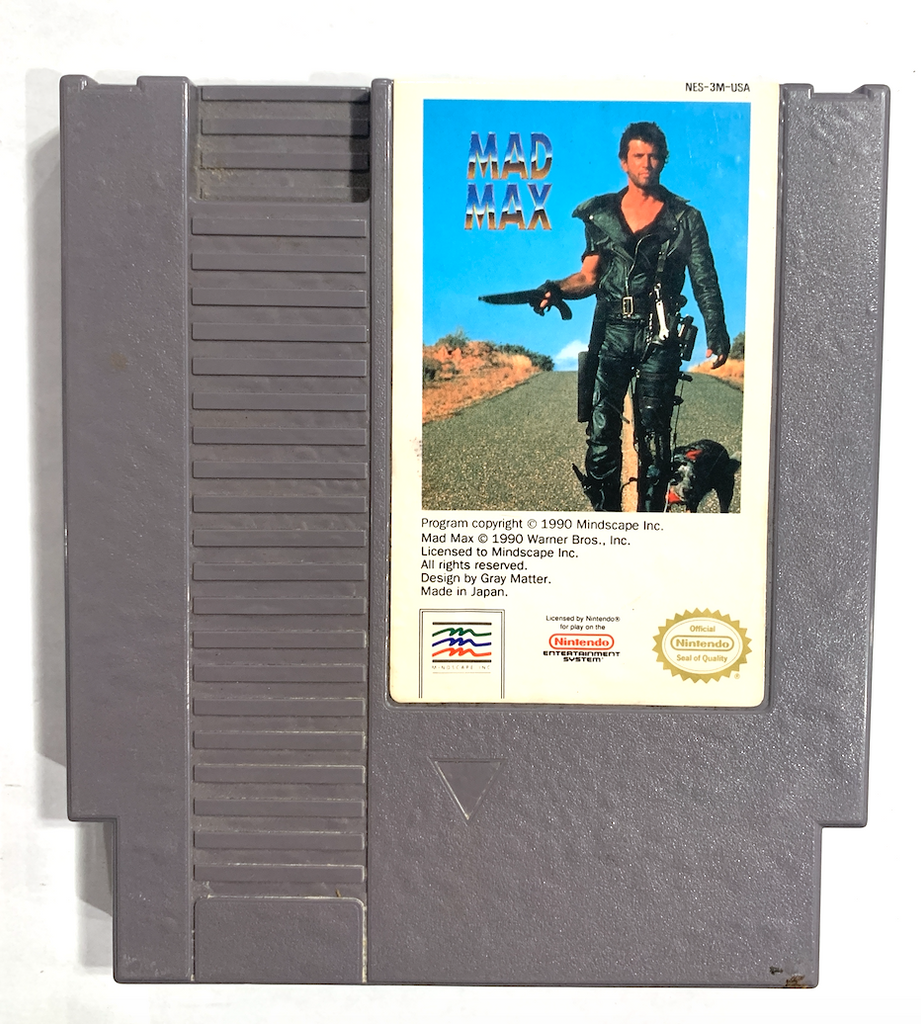 Mad Max ORIGINAL NINTENDO NES GAME Tested ++ WORKING ++ AUTHENTIC!