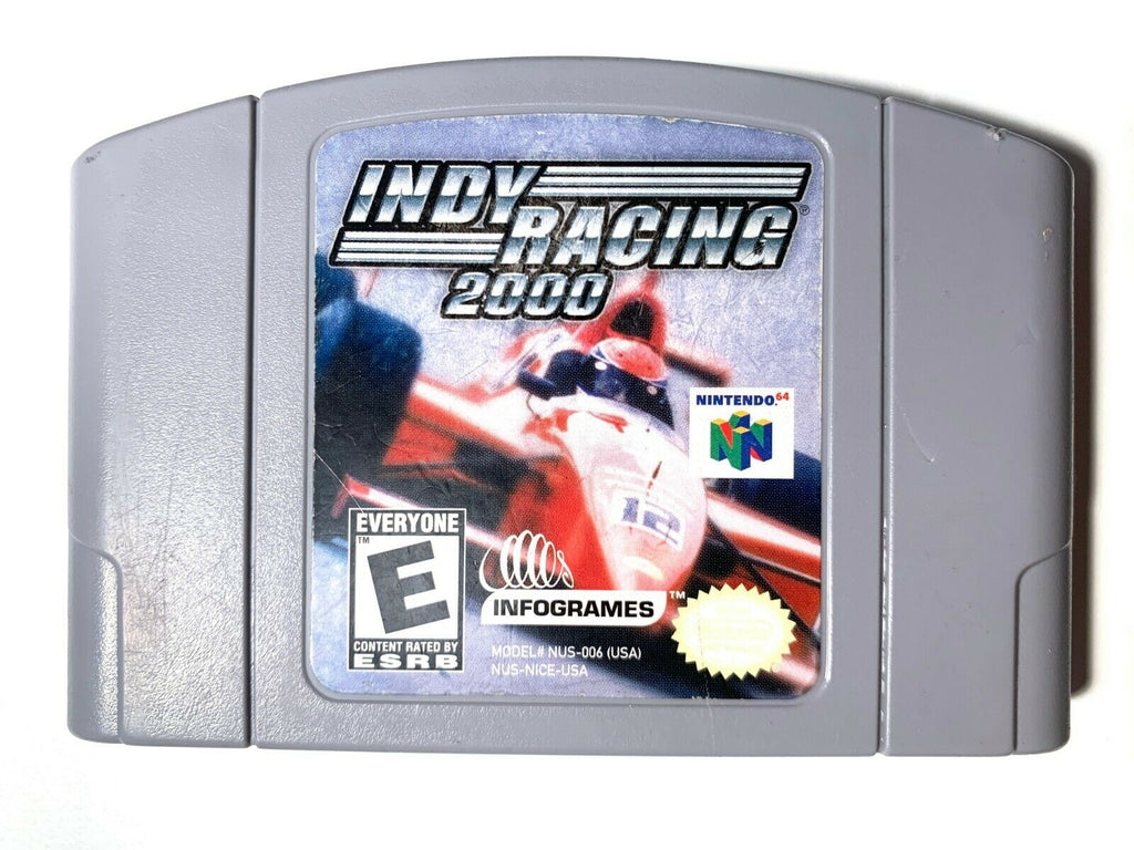 **Indy Racing 2000 - Nintendo N64 Game Tested + Working & Authentic!