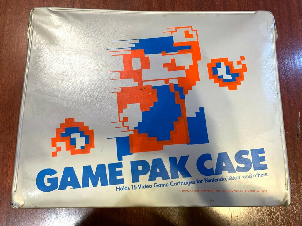 Nintendo NES Game Pak Case With 8–bit Mario Graphic Holds 16 Cartridges