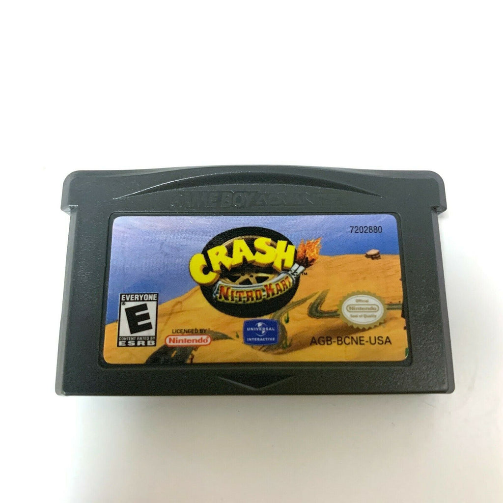 Crash Nitro Kart NINTENDO GAMEBOY ADVANCE GBA GAME Tested + Working!