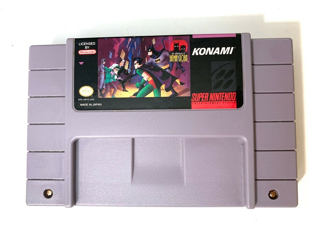 The Adventures of Batman & Robin SNES Game AUTHENTIC Tested and Works Great!