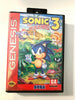 Sonic The Hedgehog 1, 2, & 3 Sega Genesis Game Lot - TESTED CIB Complete!
