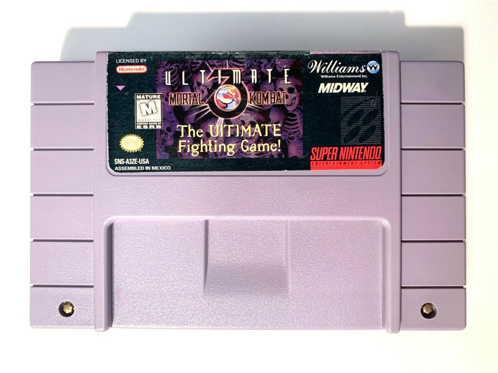 Ultimate Mortal Kombat 3 SUPER NINTENDO SNES GAME Tested + Working & Authentic