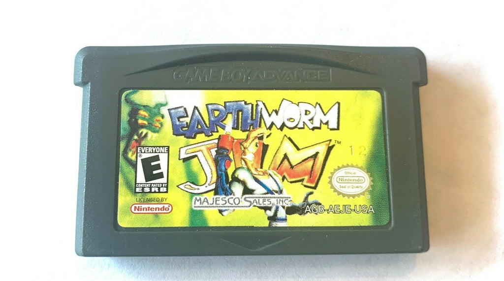 Earthworm Jim Nintendo Game Boy Advance GBA Game TESTED Working AUTHENTIC!