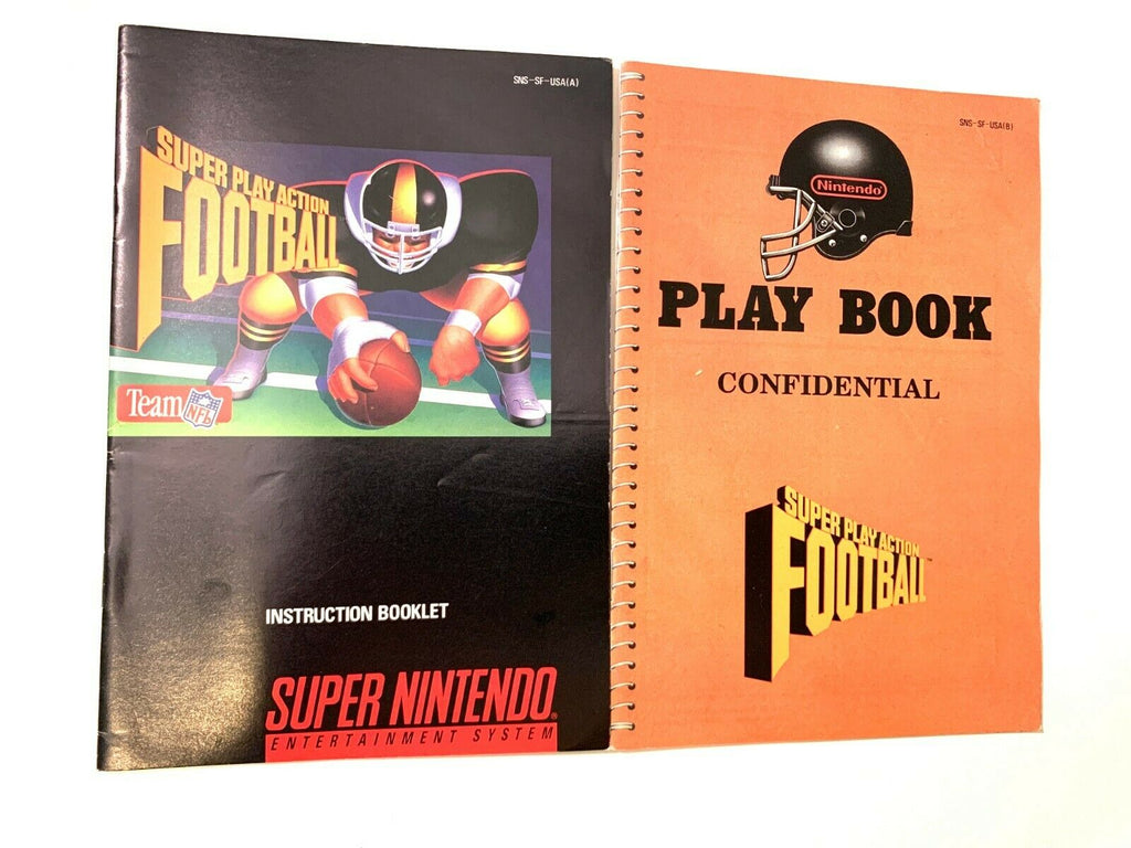 Super Play Action Football SNES Instruction Manual Nintendo Booklet + Play Book