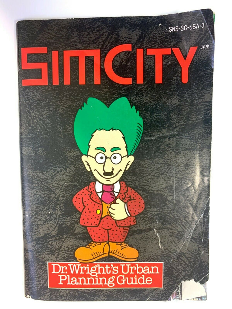 Sim City Dr Wrights Urban Planning Guide Instruction Manual SUPER NINTENDO SNES