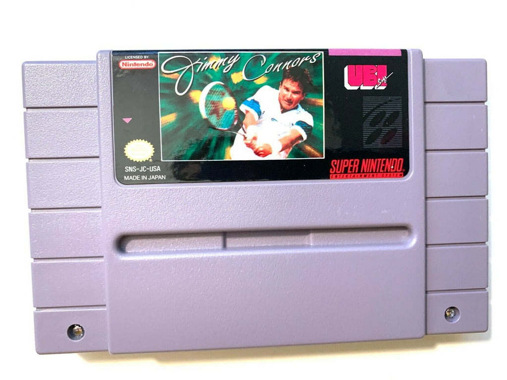 Jimmy Connors Super Nintendo Game SNES Tested + Working & Authentic!