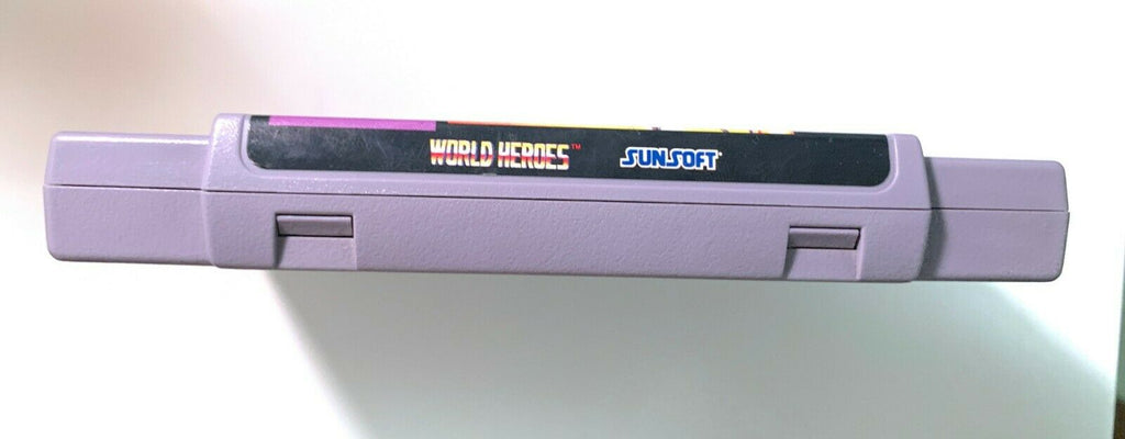 World Heroes - SNES Super Nintendo Game Tested + Working & Authentic!