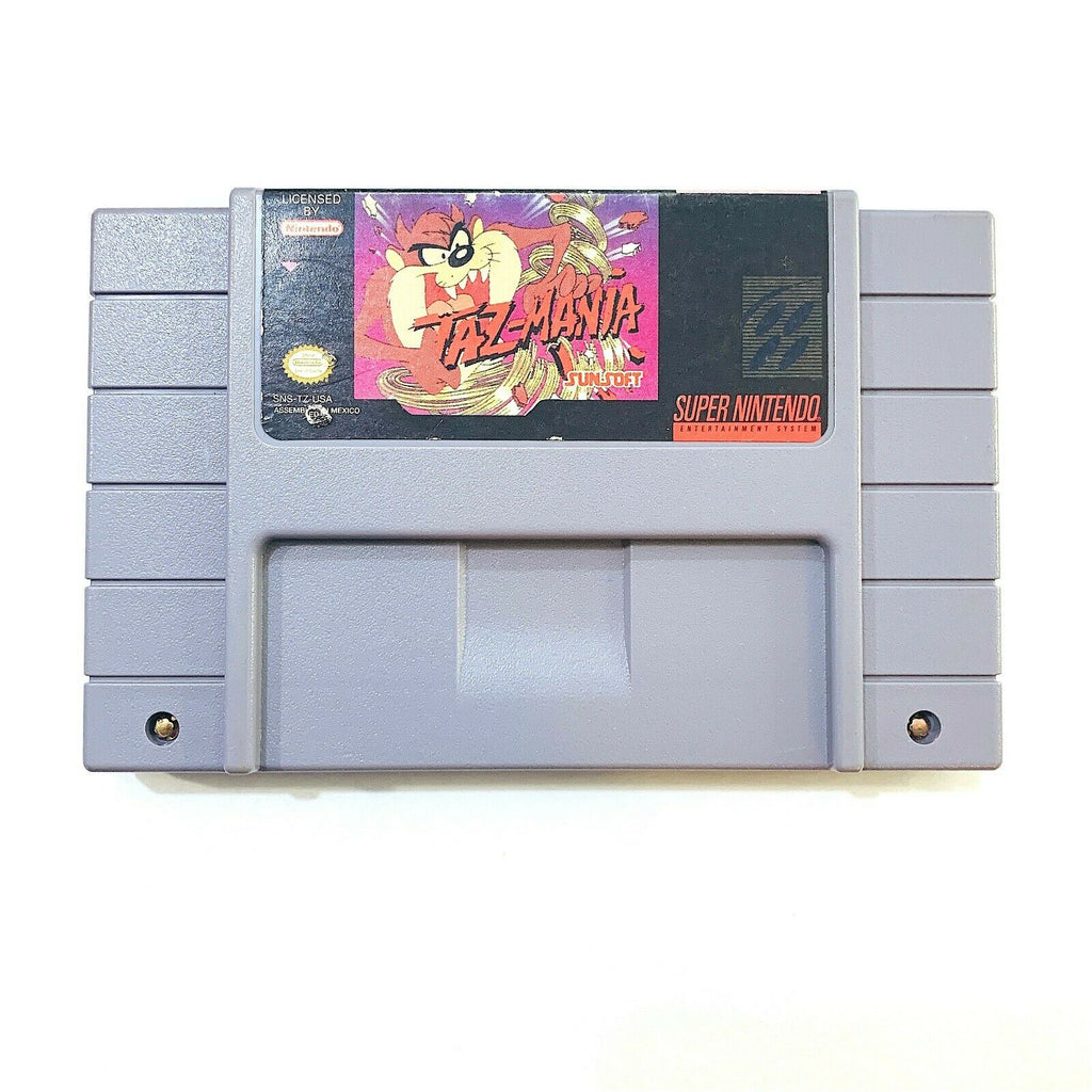 Taz-Mania - SNES Super Nintendo Game - Tested & Working - Authentic!