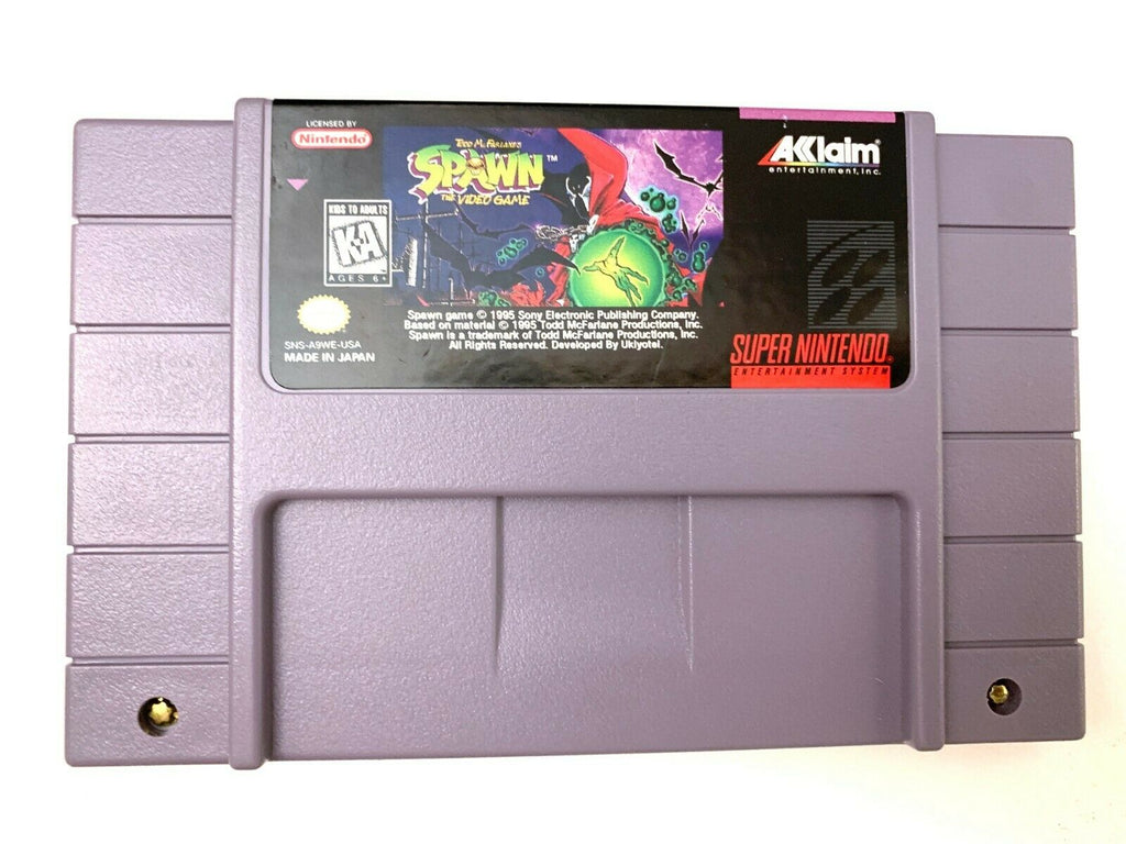 Spawn Super Nintendo SNES Game Authentic Tested and Working!