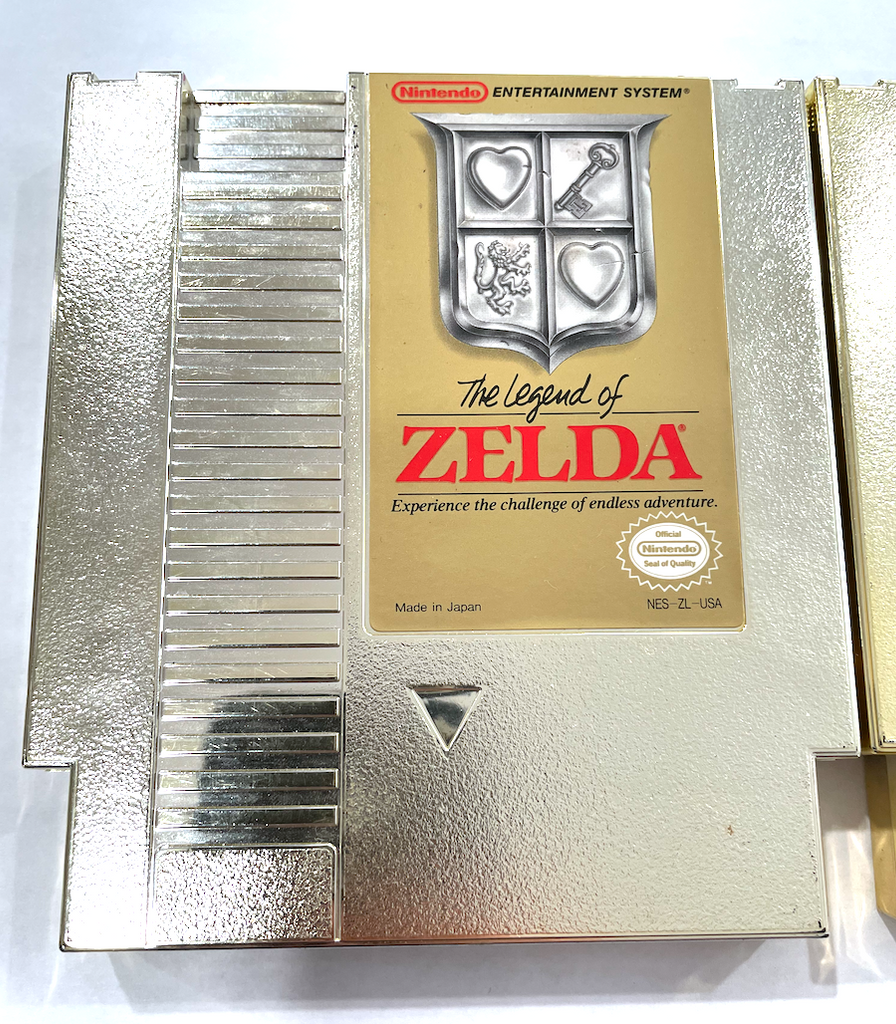 Nintendo NES The Legend of Zelda & Zelda II Adventure of Link Gold Cartridge Lot