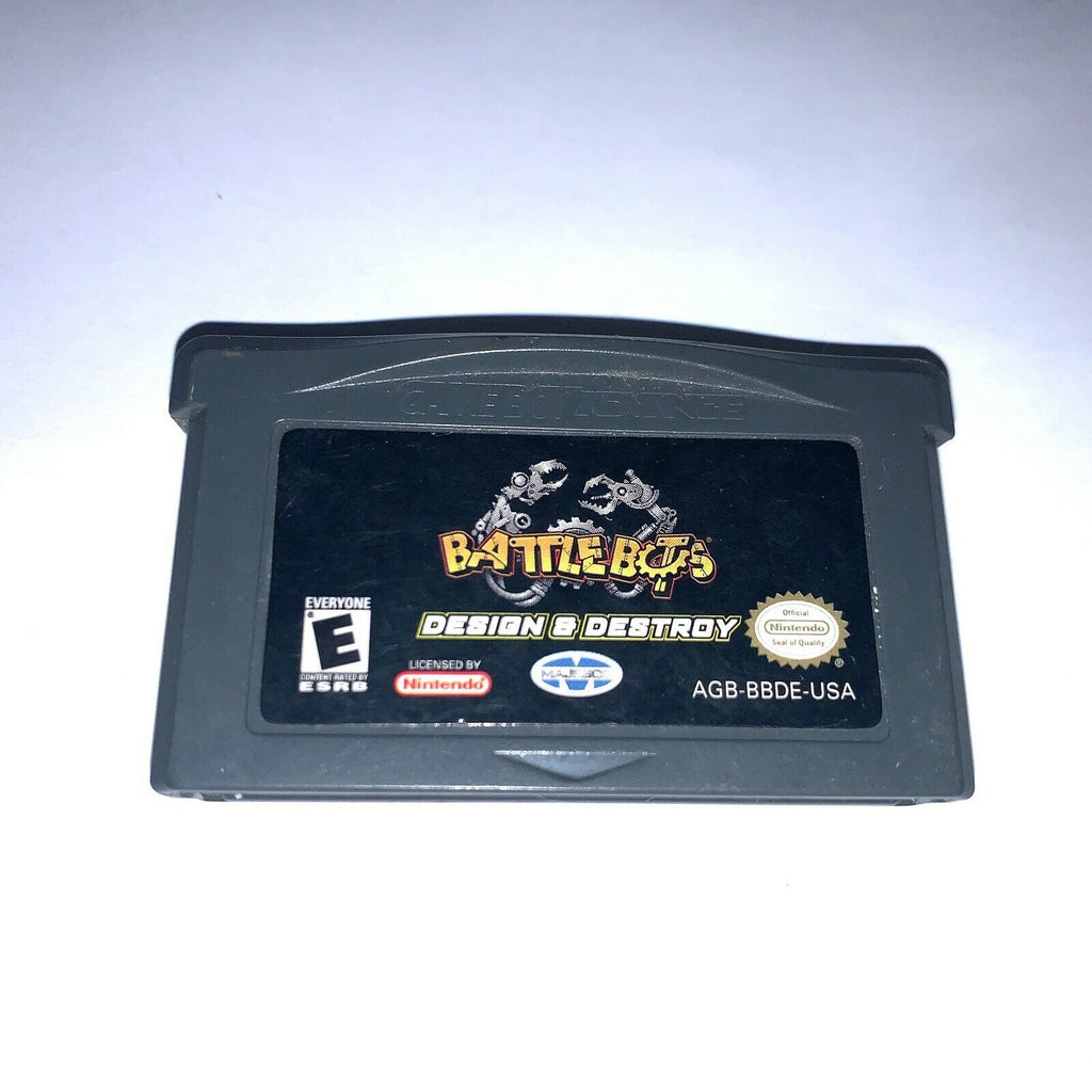 Battle Bots Design and Destroy NINTENDO Gameboy Advance GBA GAME Tested Working!