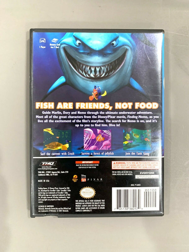 Disney Pixar Finding Nemo Nintendo Gamecube Game