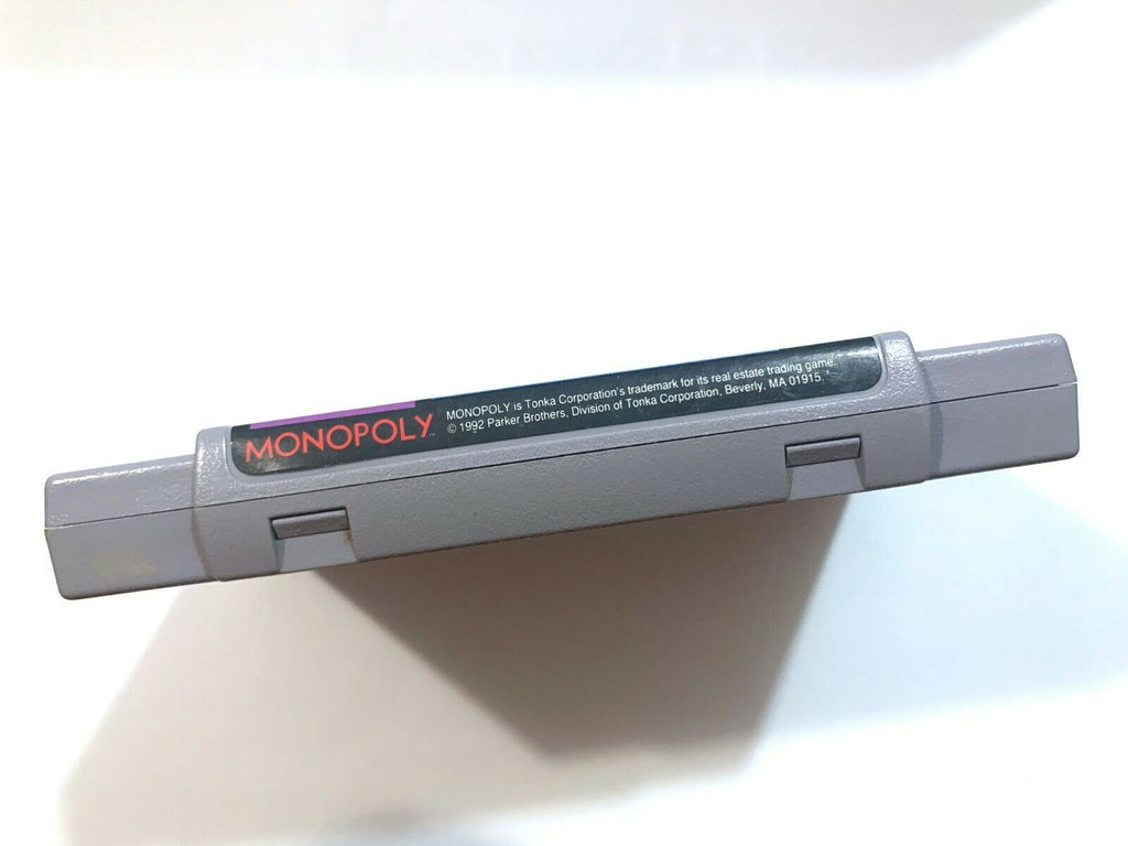 MONOPOLY Super Nintendo SNES Game - Tested - Working - Authentic!