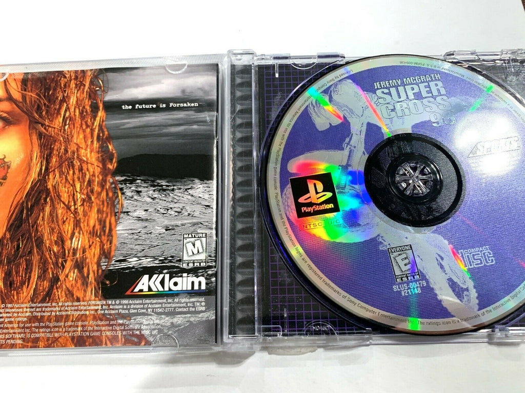 Jeremy McGrath Super Cross 98 PS1 Sony Playstation 1 COMPLETE CIB Tested Working