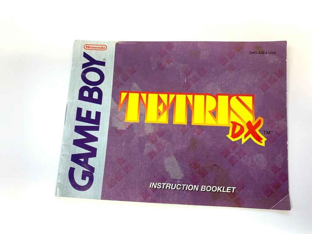 Tetris DX Manual Nintendo Gameboy Color GBC Game Boy
