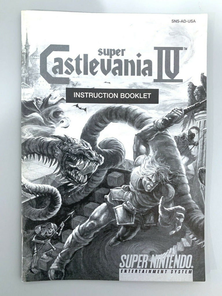 Castlevania IV SUPER NINTENDO SNES GAME INSTRUCTION MANUAL BOOKLET BOOK ONLY