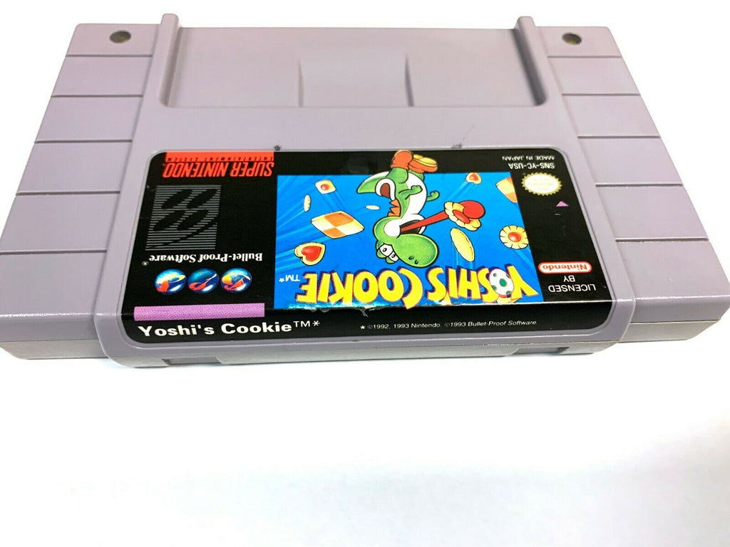 Yoshi's Cookie SUPER NINTENDO SNES Game - Tested - Working - Authentic!