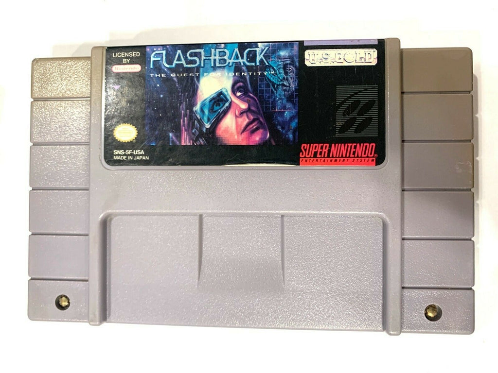 Flashback: The Quest for Identity SUPER NINTENDO SNES Game TESTED Working!