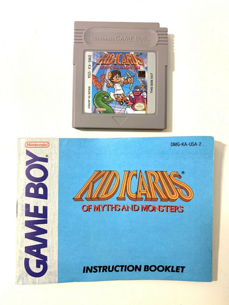 KID ICARUS OF MYTHS AND MONSTERS Nintendo Game Boy w/ Instruction Manual VG!