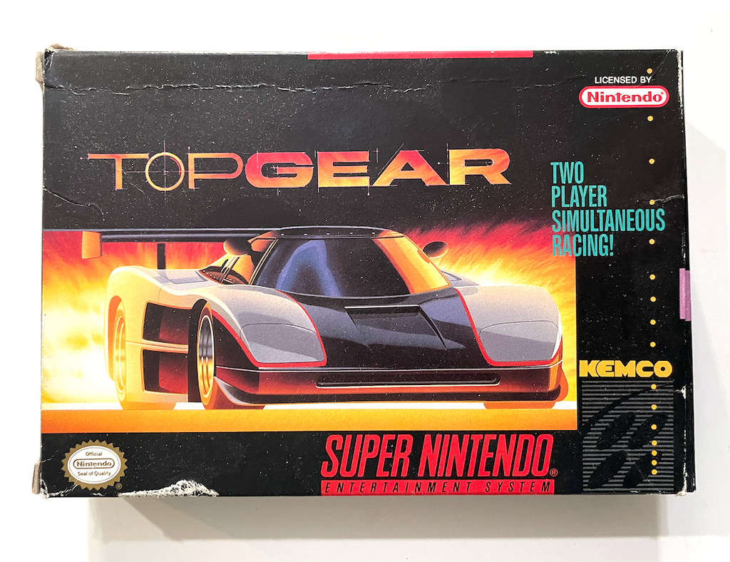 Top Gear Super Nintendo Snes Complete CIB OPEN BOX! Game Never Played!