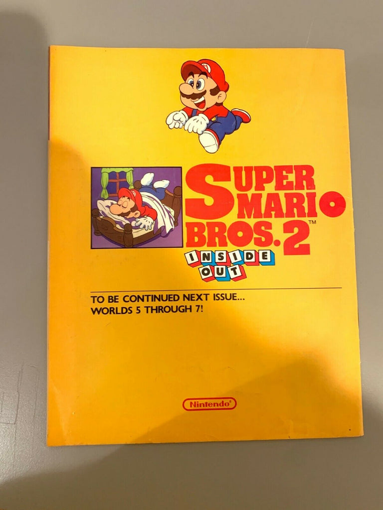 Super Mario Bros. 2 Inside Out Part 1 Nintendo Power Magazine RARE!