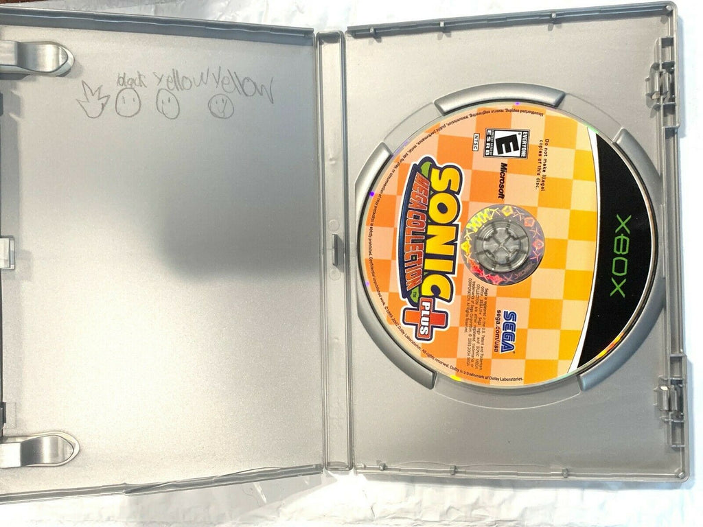 Sonic Mega Collection Plus Platinum Hits ORIGINAL MICROSOFT XBOX GAME Tested!
