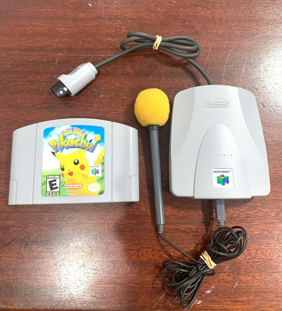 Hey You, Pikachu NINTENDO 64 N64 Pokemon Game w/ VRU & Original Microphone! RARE